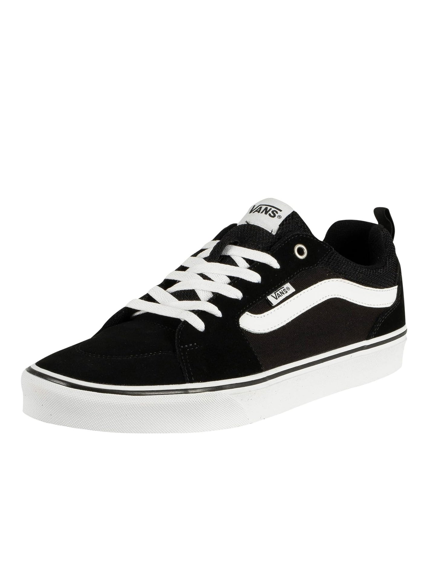 Mens Vans Size 9.5, Filmore Sneaker Black & White Suede & Mesh Canvas Lace Up Shoes, Low Top Men's Trainers, Lightweight Men's Shoes by Vans Active Wear Range (9.5 UK)