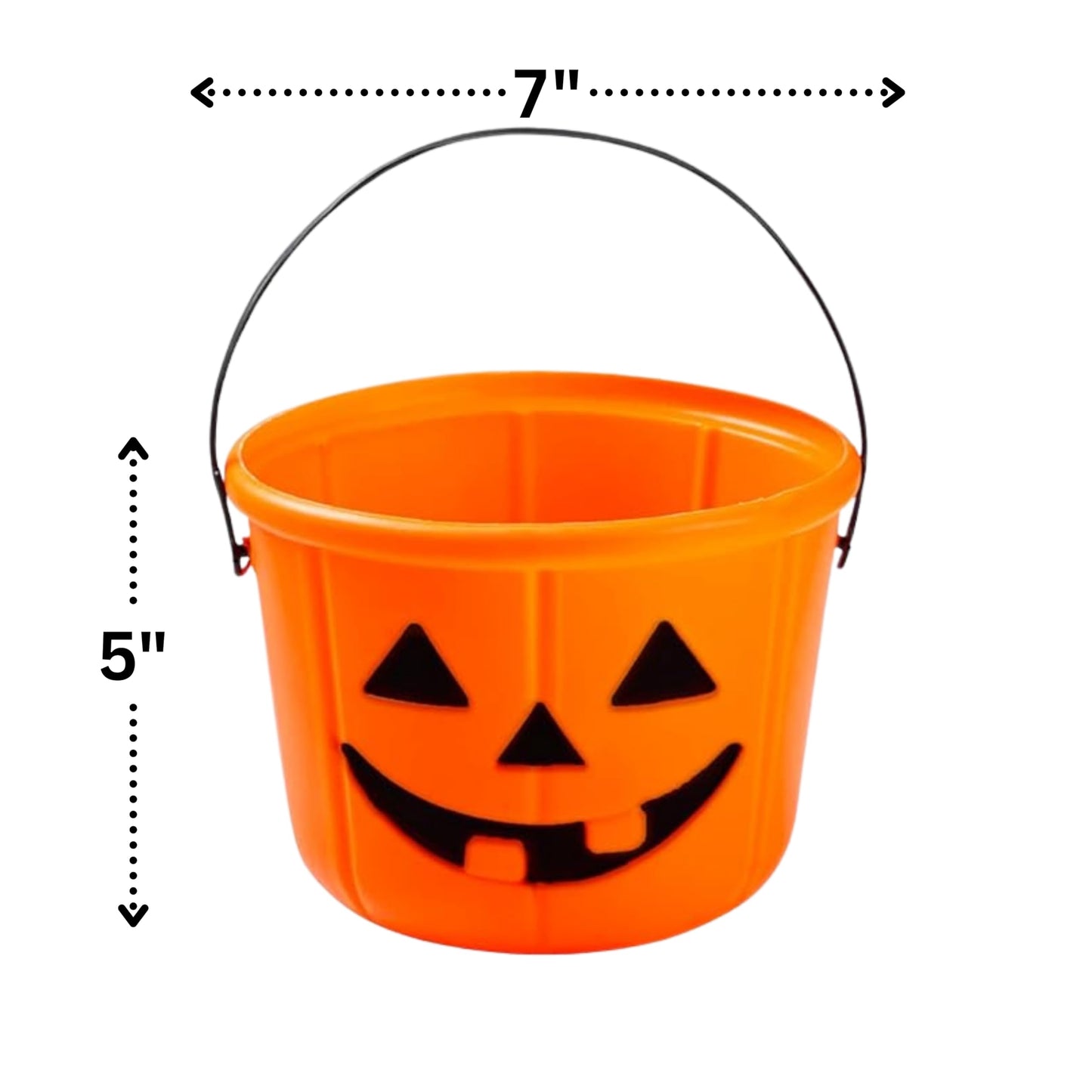 Halloween Assorted Pumpkin Bucket (44 Count) Filled with Candies, Snacks, Cookies and more, Treats for Family, Friends, Kids, Boys and Girls