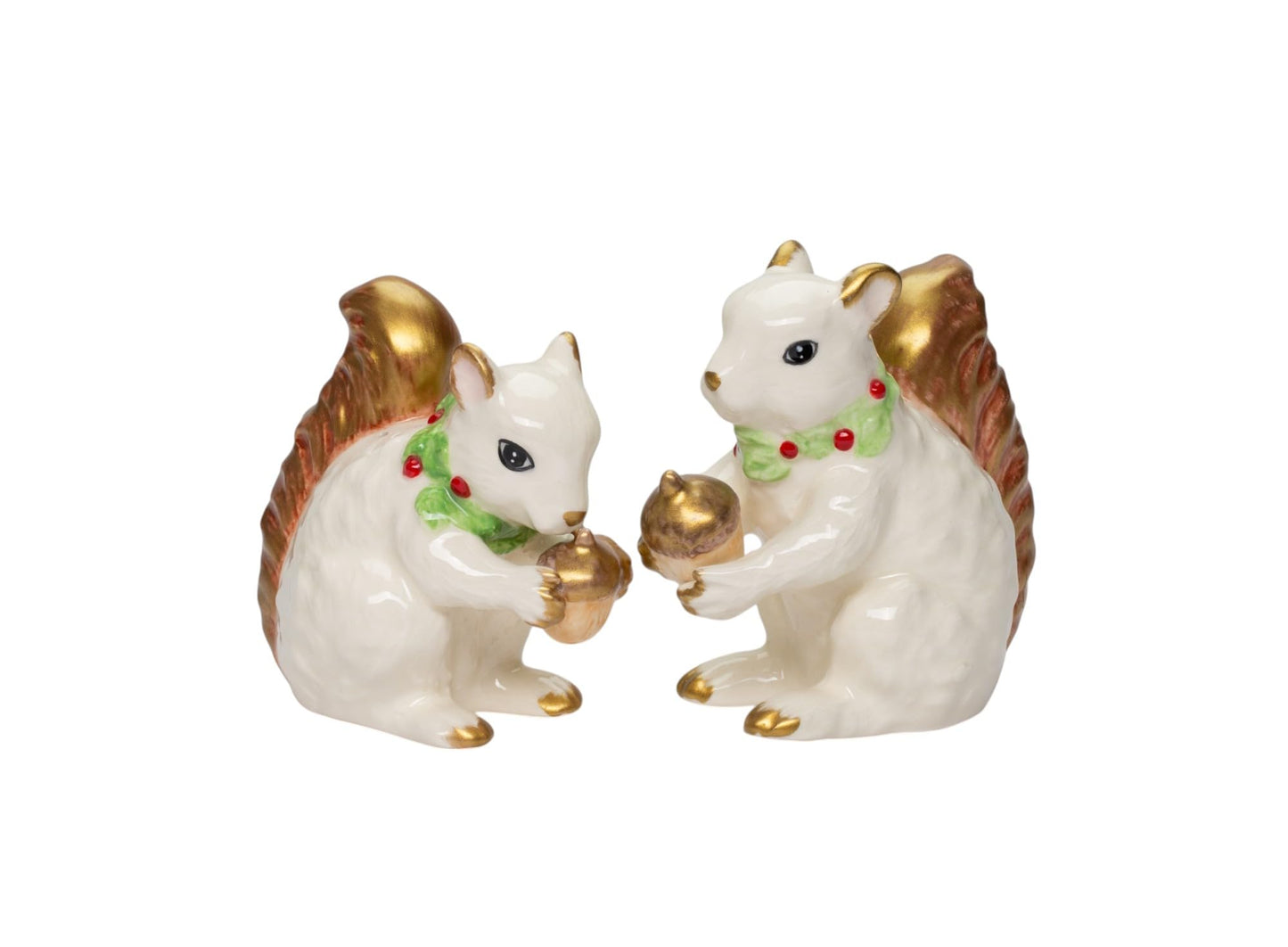 Cosmos Gifts 40218 Holiday Squirrel Couple Salt and Pepper Shaker Set