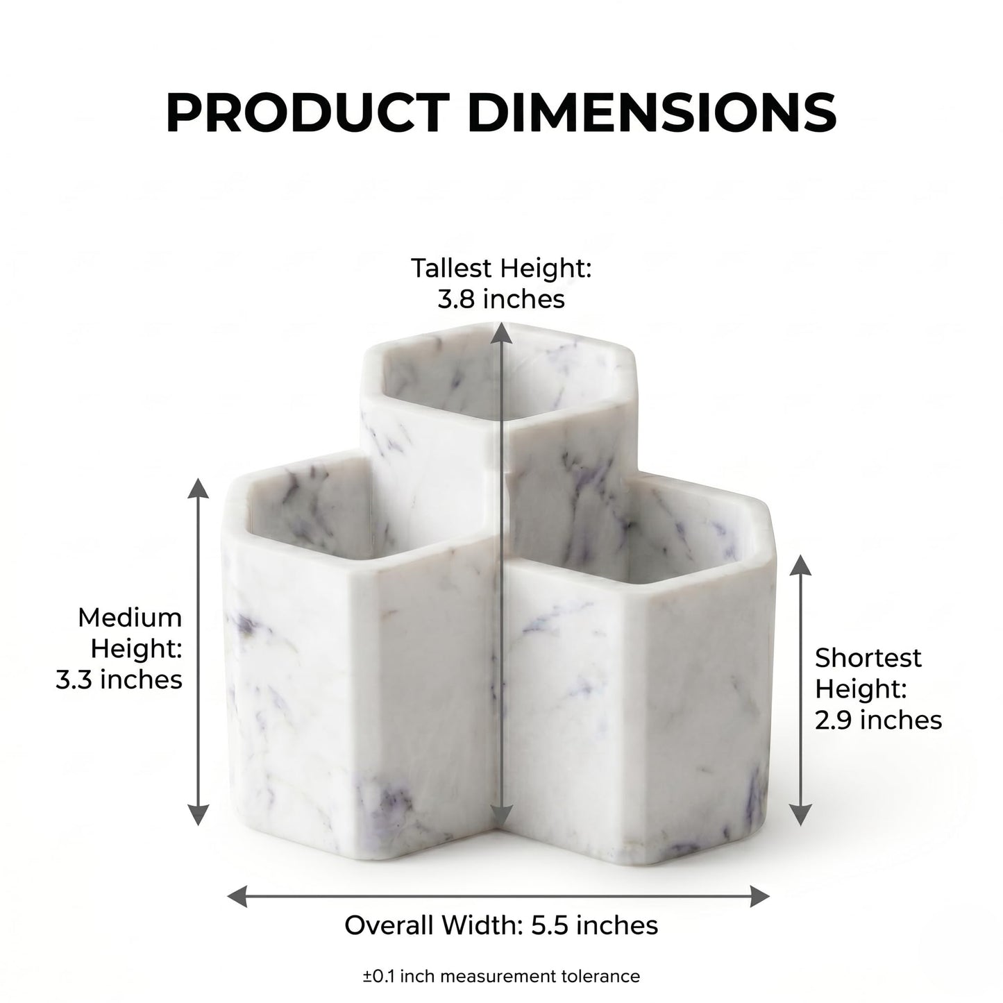 Resin Toothbrush Holders for Bathrooms, Electric Toothbrush and Toothpaste Holder,3 Slots Tooth Brush Organizer for Bathroom Countertop, Shower, Vanity