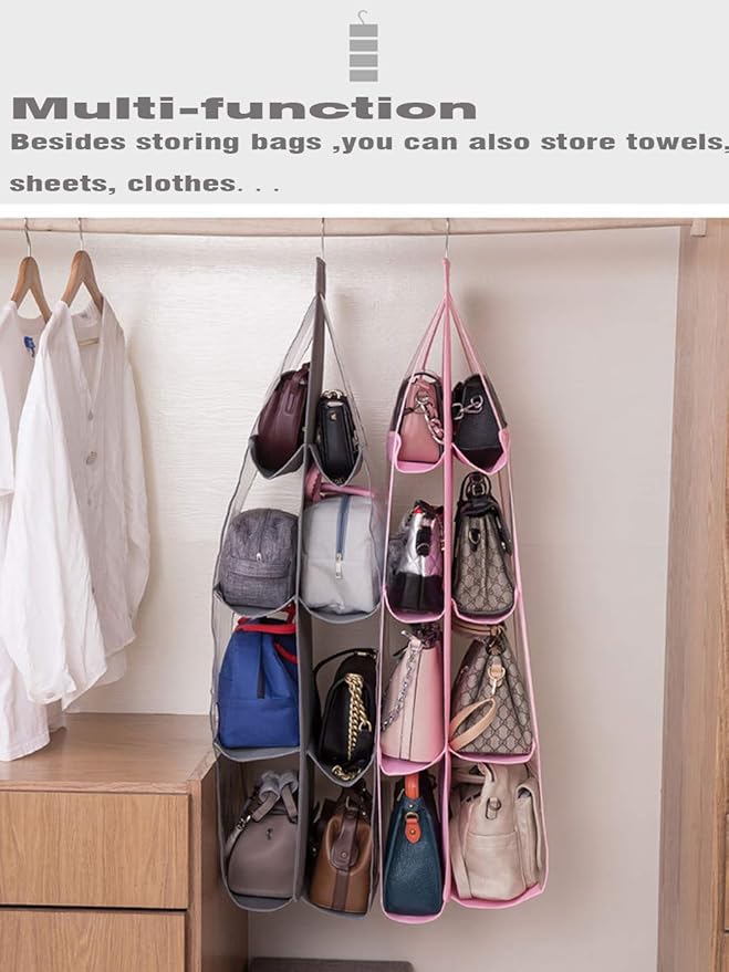 AARAINBOW 2 Packs Hanging Handbag Purse Organizer