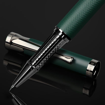 BOCIYER Liquid Ink Rollerball Pens - Fine Line Nice pen, Writing Pens for Journal and Office Supplies, Fancy Pen Gift Box for Father's Day or Mother's Day And Other Festivals(Green)