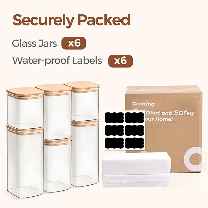 ComSaf Airtight Glass Storage Canister