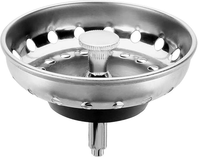 Hydro Master Kitchen Sink Basket Strainer Standard Drains, Stainless Steel