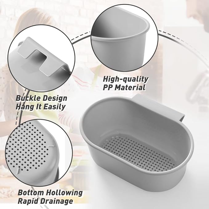 Sink Drain Strainer Basket, Abnaok Multifunction Sink Strainer Kitchen Food