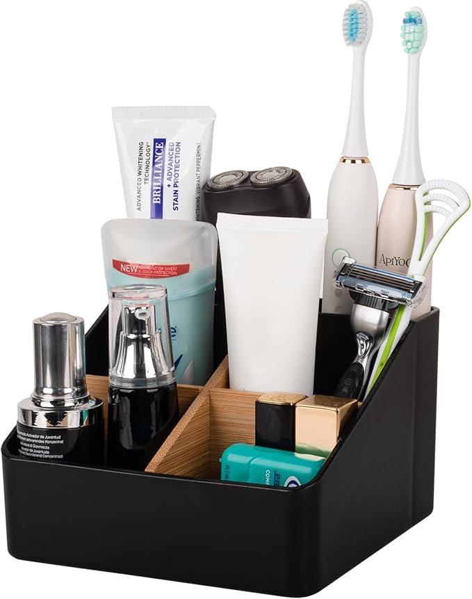 Toothbrush Holder for Bathrooms, 5 Slots Tooth Brush Holder