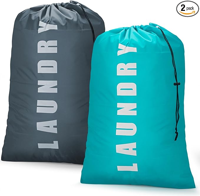 Laundry Bag, 2 Pack Travel Laundry Bags