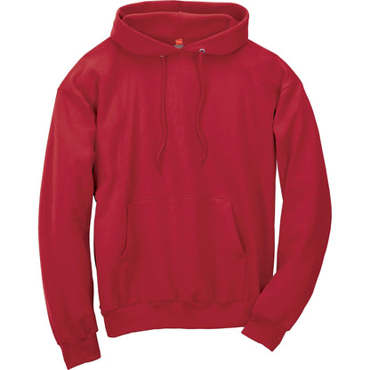 Hanes Men's Pullover EcoSmart Hooded Sweatshirt, Deep Red, X-Large
