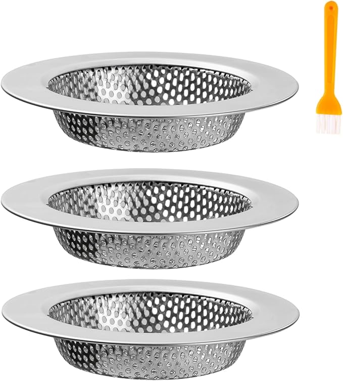 ROYEKDO 3PC Kitchen Sink Strainer Stainless Steel