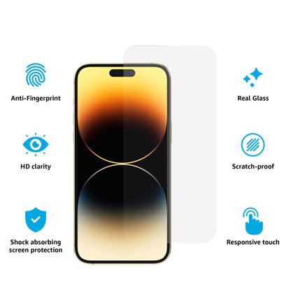 Casely iPhone 16, iPhone 15 Premium Tempered Glass Screen Protector