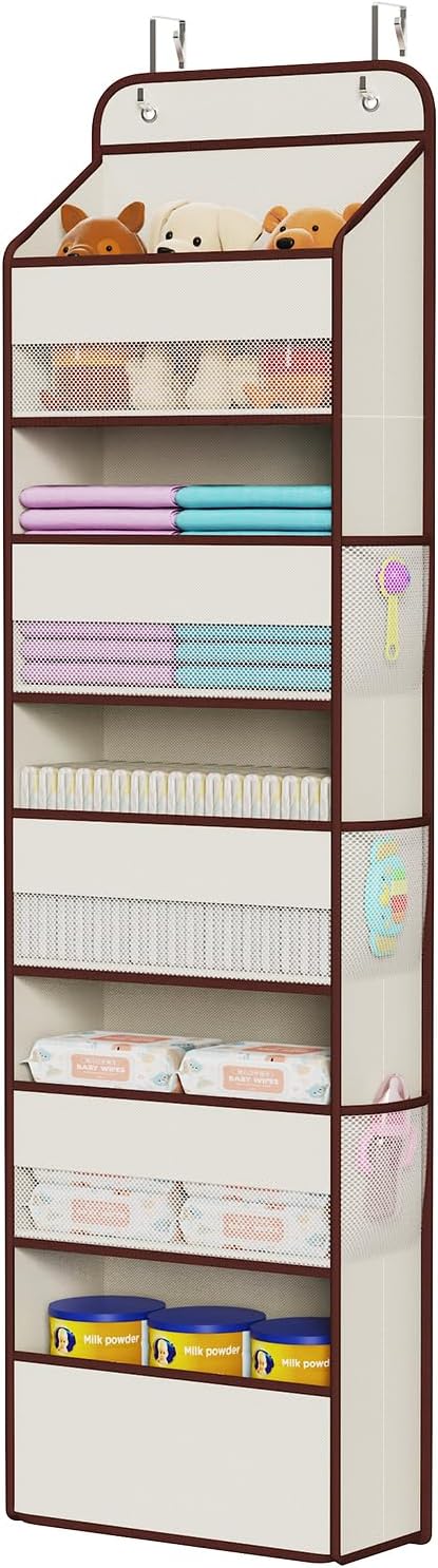 Univivi 1 Pack Over The Door Organizer, Non-Tilting Over The Door Organizer