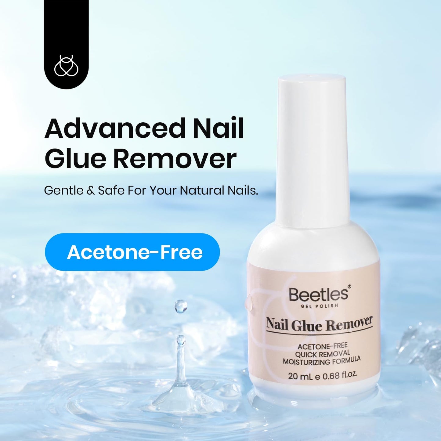 Beetles Nail Prep Kit Nail Dehydrator and Primer Nail Care Tool Kit 20ml Large Capacity Acid-Free & Hema-Free Dehydrate Bond Primer with Manicure Tools for Acrylic Nail Gifts for Women