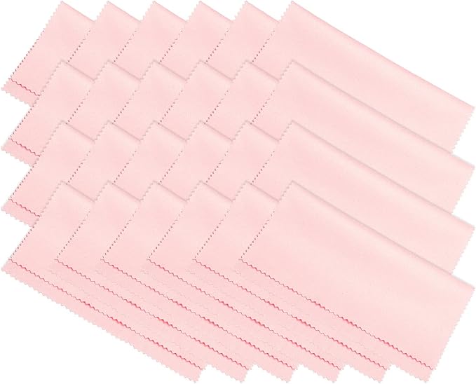 PATIKIL Eyeglass Microfiber Cleaning Cloth 7"x6", 24 Pack Glasses Cleaning