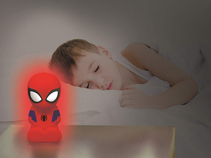 LEXIBOOK Spider-Man Color NightLight for children's room, color change, smooth light, Battery, Blue/Red, NLJ01SP