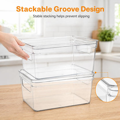 Yomjarl Baking Supplies Storage Containers 3Pc,Baking Kits with Handles&Lid for Adult,Stackable Bakeware Organizer Storage Bins,BPA Free Baking Accessories,Kitchen,Pantry Storage and Organization Box