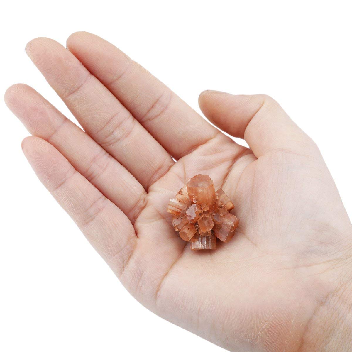 JIC Gem 10 pcs Beautiful Natural Aragonite Crystal Cluster Healing Crystal Quartz Cluster Irregular Home Decoration Specimen Figurine（3-4cm