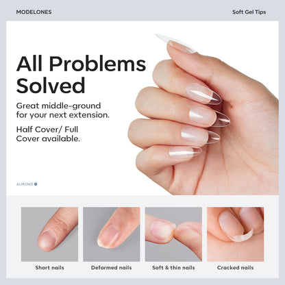 modelones 9 in One Gel Nail Glue Brush On Nail Glue 15 ml for Tips, Rhinestones, Base Coat, Blooming Art Gel Kit for Press on Nails Acrylic Tips U V Lamp Needed 2Pcs