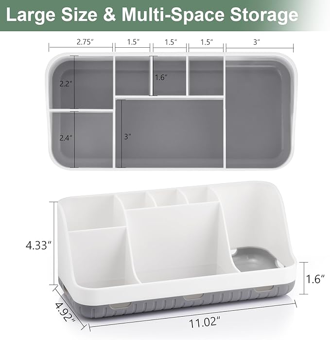 Toothbrush Holders for Bathrooms Countertop Organizer