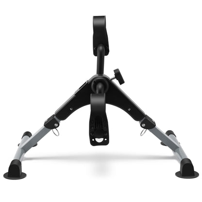 Pedal Exerciser Desk Exercise Bike Leg and Arm Exercise Bike with LCD Monitor Foldable and Porable (Black/Grey)