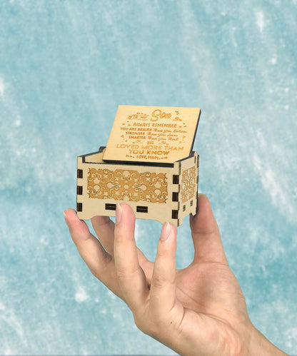 Sooharic Music Box for Son, Gifts from Mom, Unique Gifts for Son, Suitable for Birthday/Christmas/Keepsake