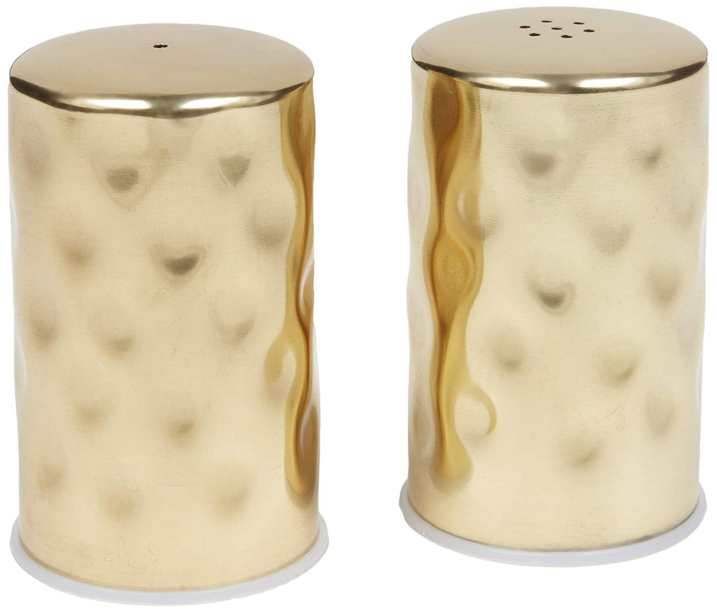 American Metalcraft GHSP2 Hammered Finish Stainless Steel Salt & Pepper Shaker Set - 2 oz Capacity Compact 1.75 in Dia 2.75 - Hammered Gold Finish – 200 Pack