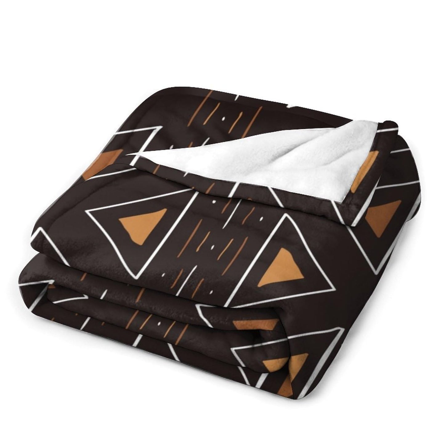 ZhiRain African Mudcloth Throw Blanket Boho Traditional Tribal Africa Ethnic Geometric Print Blanket for Sofa Bed Couch Chair Or Dorm 50"x60"