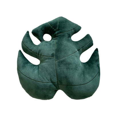 Green Philosophy Co. Monstera Leaf Pillow - Mossy Earth - Large Soft Plant-Shaped Plush Cushion for Couch, Bed, or Reading Nook - Cute & Unique Nature-Inspired Decor Super Soft & Cuddly Throw Pillow