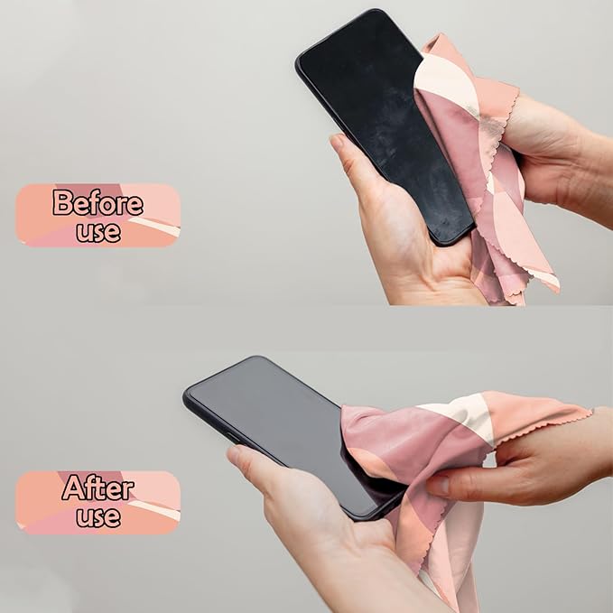 6 PCS Glasses Cleaning Cloth Eyeglass Cleaning Cloth Lens Eyeglasses Microfiber