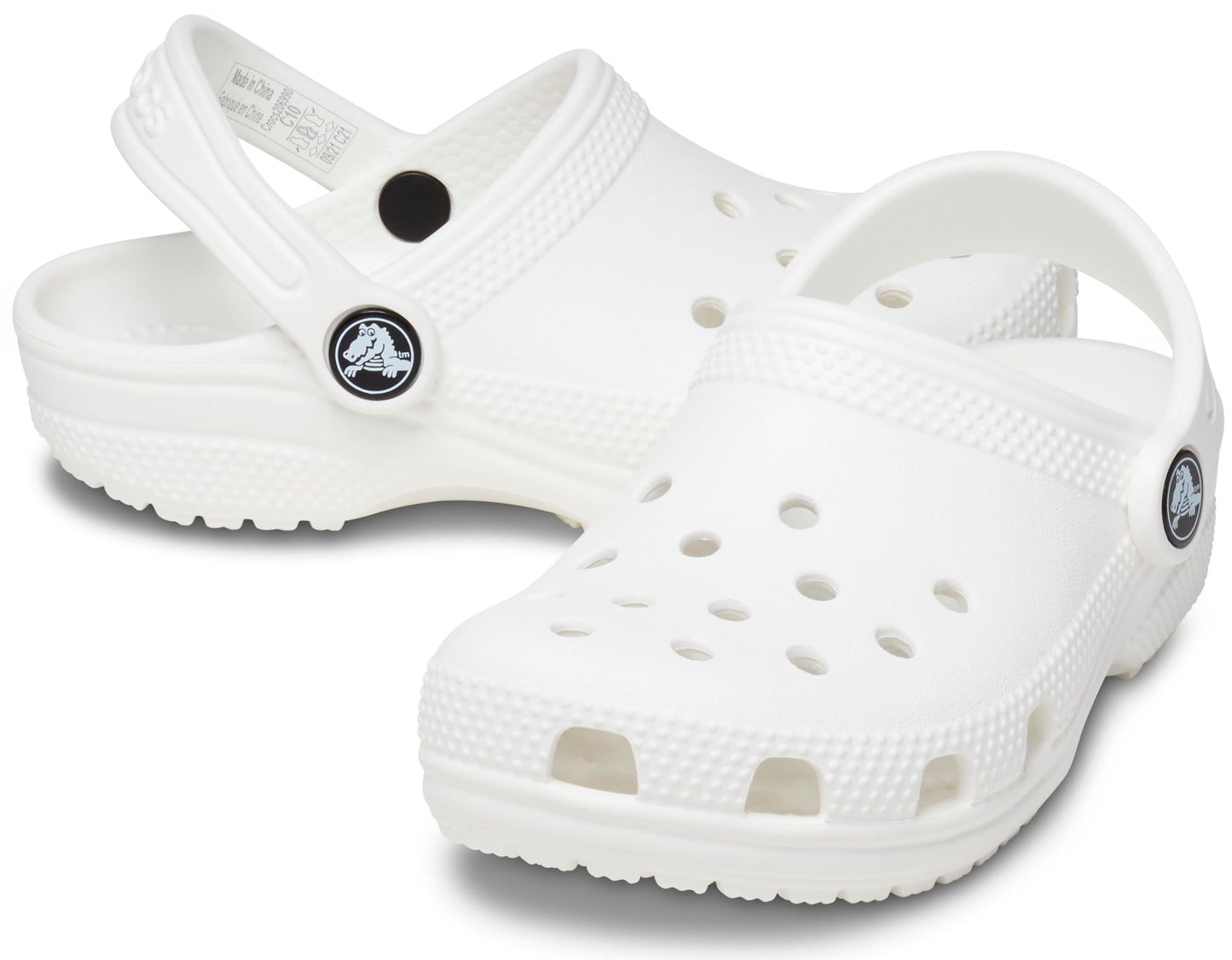 Crocs Unisex Kids Classic Clog T Clog, White, 8 UK Child