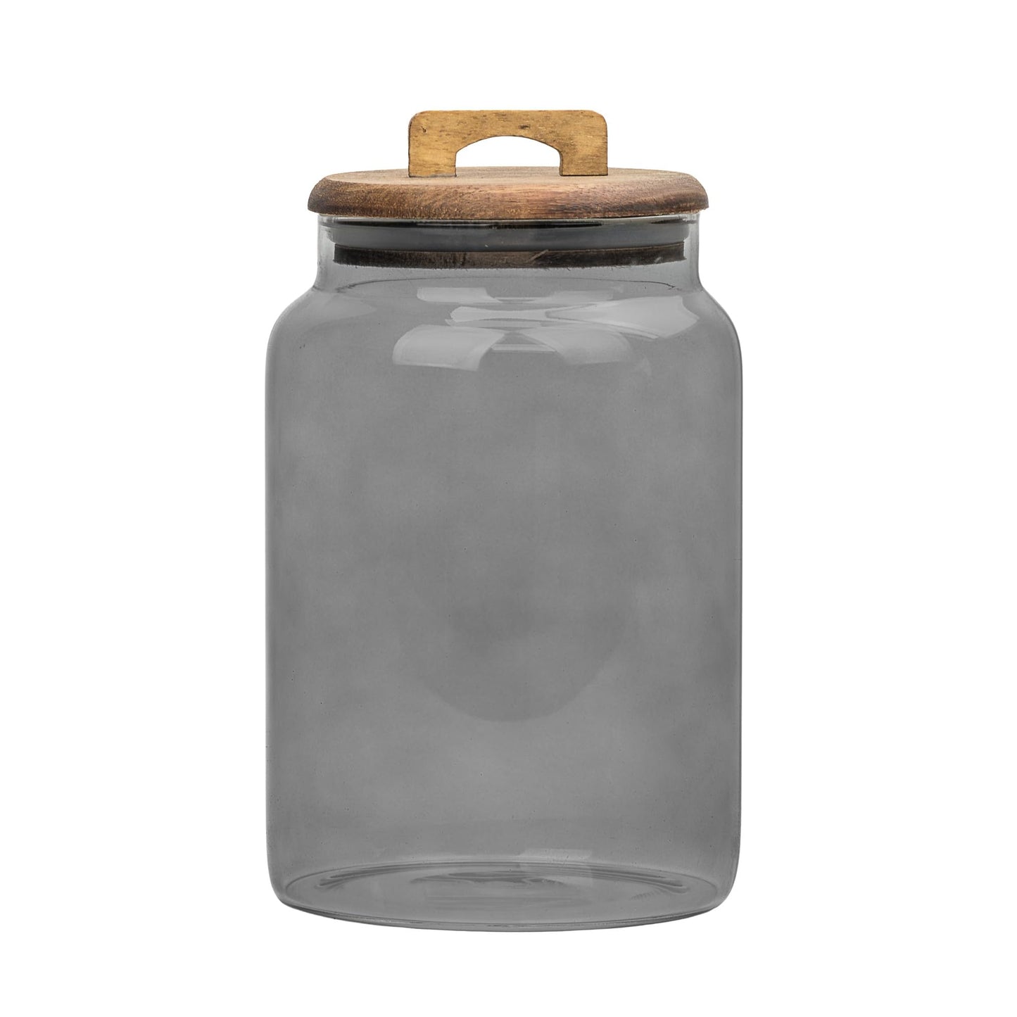 10 Strawberry Street Acacia Everyday Graduated Glass Canister, Set of 3, Black