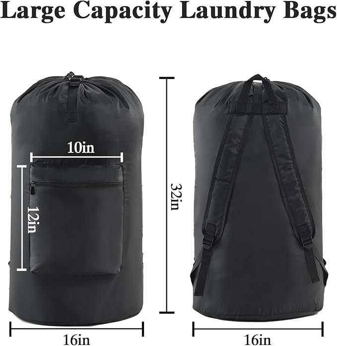 OTraki Laundry Bag Backpack, Large Travel Laundry Bags
