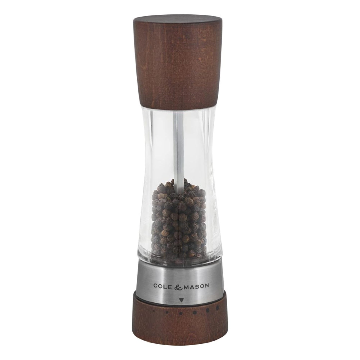 Cole & Mason Derwent Pepper Mill - Refillable Pepper Grinder with Gourmet Precision Mechanisms - Kitchen Accessories for Cooking - Black Peppercorn Grinder for Seasoning - Pepper Mill, Forest Wood