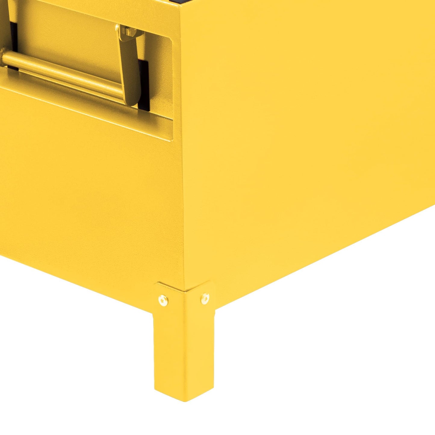 MilleLoom 36" Heavy Duty Aluminum Truck Bed Tool Box – Waterproof Lockable Storage Chest with Side Handles, Tool Organizer for Pickup Truck, RV, Trailer & Jobsite, Yellow