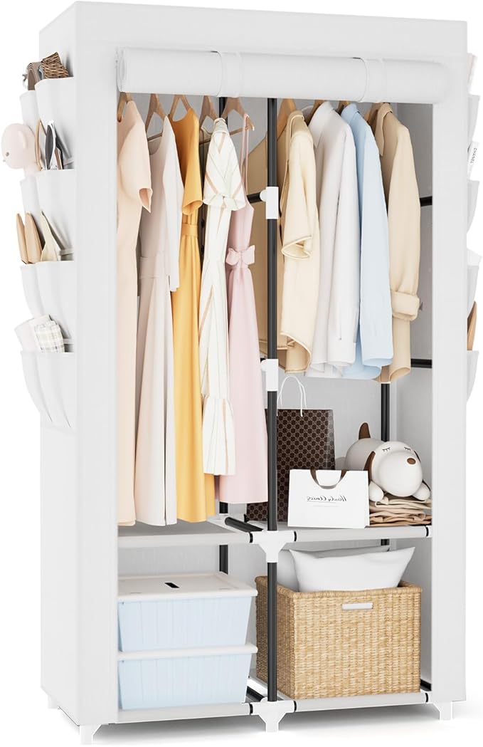 Portable Closet for Hanging Clothes, Portable Wardrobe Closet