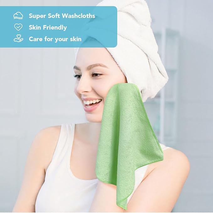 Orighty Wash Cloths Bulk Towels Set 200 Pack, Highly Absorbent and Soft Feel