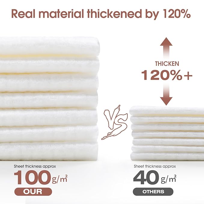 Disposable Face Towel Cloth Thicker Large Size 10"X12"Face Towelettes Disposable