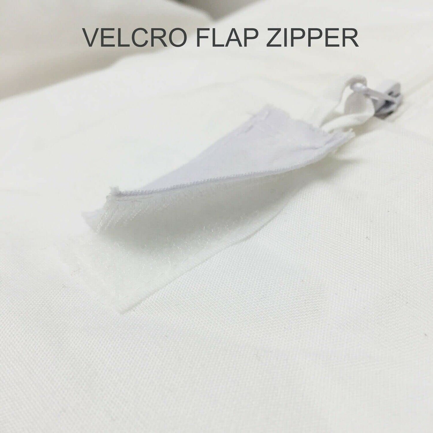 Linen Store Queen Mattress Protector Cover, Premium Microfiber Mattress Cover Waterproof Shield Zippered Mattress Bed Protector Encasement, Velcro Zip, Ultra Soft - Queen Size