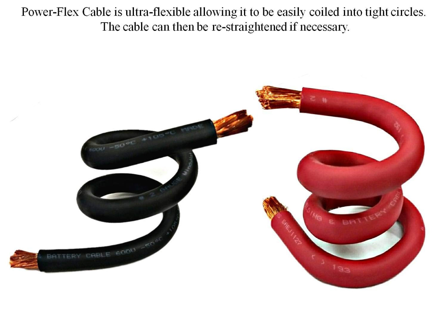 WNI 2/0 Gauge 15 Feet Black 15 Feet Red 2/0 AWG Ultra Flexible Welding Battery Copper Cable Wire - Made in The USA - Car, Inverter, RV, Solar