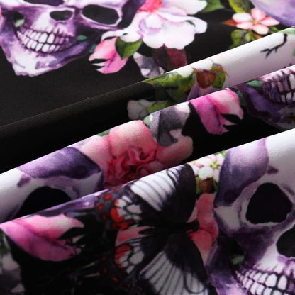 Men's Halloween Shirt Short Sleeve Button Down Male Funny Print Hawaiian Shirt Holiday Beach Skull Pumpkin Bat Witch Tops