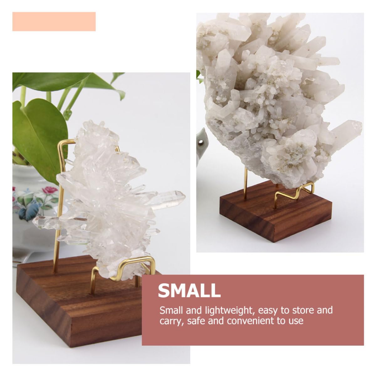 OSALADI Metal Crystal Display Stand for Mineral Spheres Small Lightweight Storage Rack for Home Store Decoration and Collectible Display