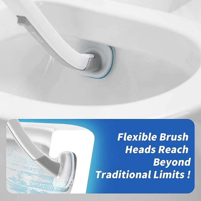oshang 28 Count Toilet Brush Refills, Toilet Refill Pads, Disposable Toilet