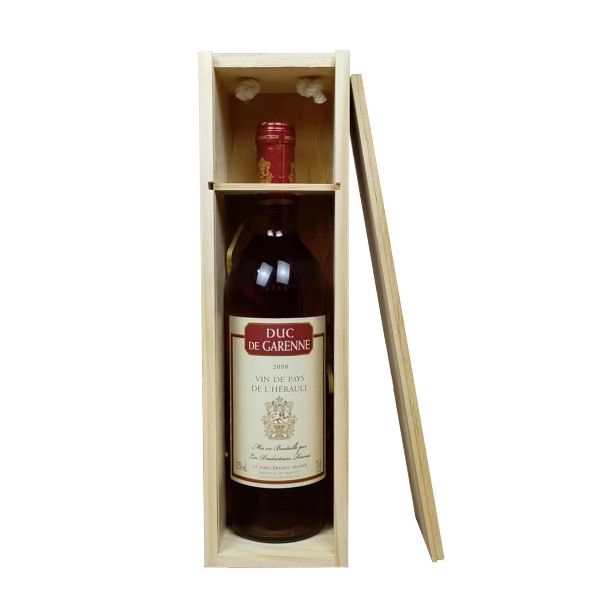 ARTAWEIN Premium DIY Wooden Wine Box - Ideal for 750ml Storage & Shipping with Single Bottle Holder and Rope Carry Handle for Birthday Party, Housewarming, Wedding, Anniversary (3 pack)