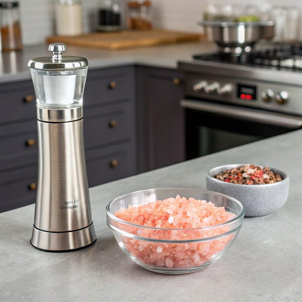 Himalayan Chef Pink Himalayan Salt Coarse Grain, 5 lbs Plastic Jar - Pure, Natural, Kosher, Mineral-Rich, Ideal for Grinder Refills, Cooking, Seasoning