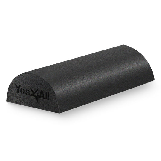 Yes4All Medium Firm Half Foam Rollers for Post-Workout Relaxation, 12/18/24/36 inch PE Foam Roll for Back Massage & Yoga Exercise