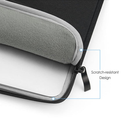 ProElife 13-Inch Laptop Sleeve Case for 2025-2022 MacBook Air 13.6 inch with Apple M4 M3 M2 Chip & MacBook Pro 13.3 inch M2 Chip Accessory Traveling Carrying Canvas Bag Cover Simple Case (Black)