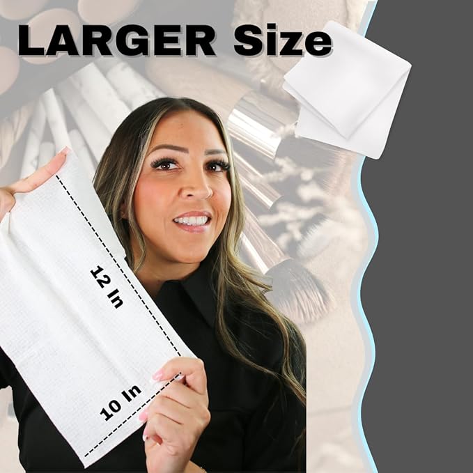 Large Disposable Face Towels, Facial Wipes, Super Soft and Thick Shaving Face