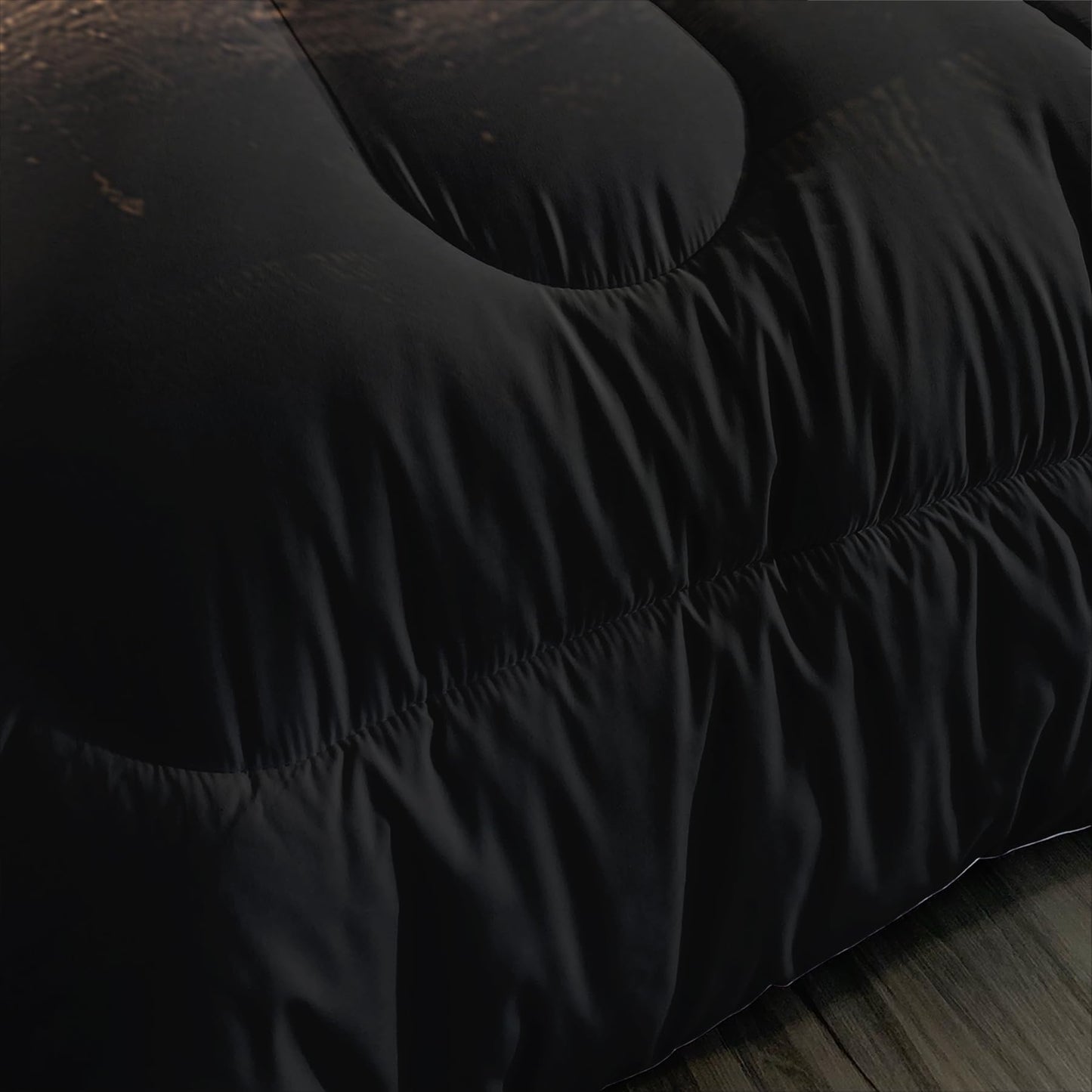 Tuzaovy Lion and Lioness Comforter Set Queen Size,Lion Bedding Set Queen,Queen Animal Print Black Comforter Set,Tropical African Animal 3D Print Bedding Black Bed Set
