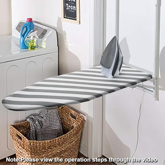 SheeChung Over The Door Ironing Board Cover 14x42 Inch, Thick Iron Covers