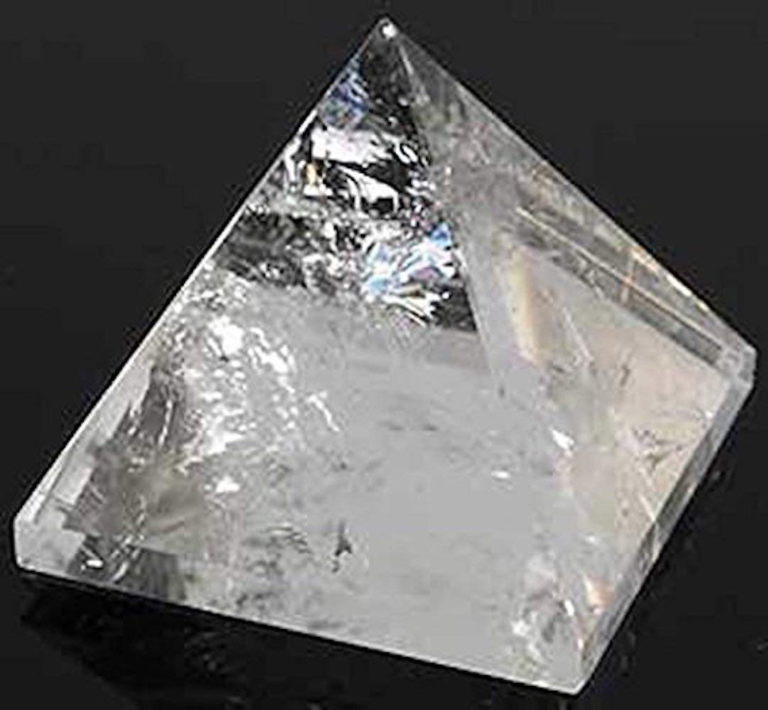 Crystal Quartz Pyramid (Approx. 2 Inches) - All Zodiac Signs - Crown Chakra Alignment - Amplify Your Energy