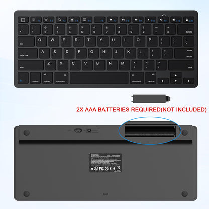 OMOTON Bluetooth Keyboard Compatible with iPad 10th Generation, iPad 10.2 (9th/8th/7th), iPad Pro 13/12.9/11 inch, iPad Air/Mini and More iOS Devices, White